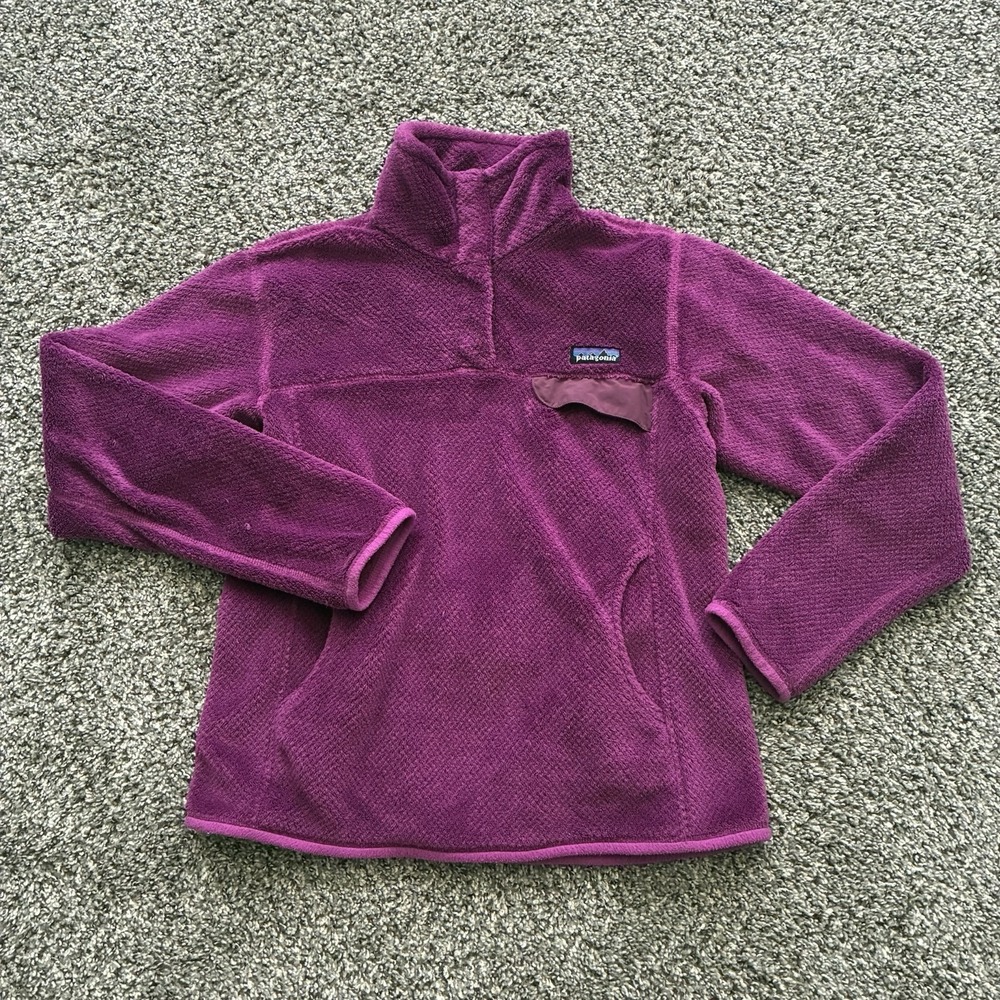 Patagonia Women's M Re-Tool Snap-T Fleece Purple Pullover